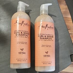 Shea Moisture Coconut & Hibiscus Curl & Shine Shampoo — Orange